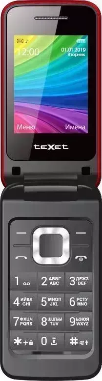 Телефон TeXet teXet TM-204 гранатовый