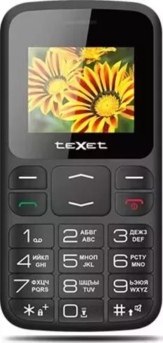 Телефон TeXet teXet TM-B208 черный