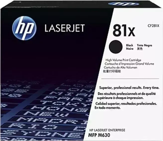Расходный материал для печати HP 81X CF281X черный