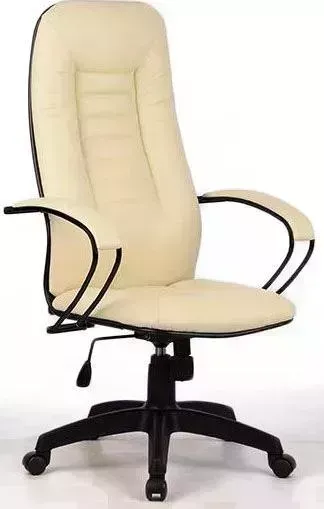 Кресло офисное Метта BP-2 PL N50, экокожа BENT молочный