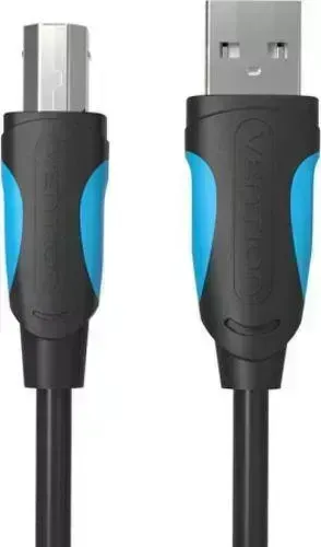 Кабель  Vention USB 2.0 AM/BM-2м Черный (VAS-A16-B200)