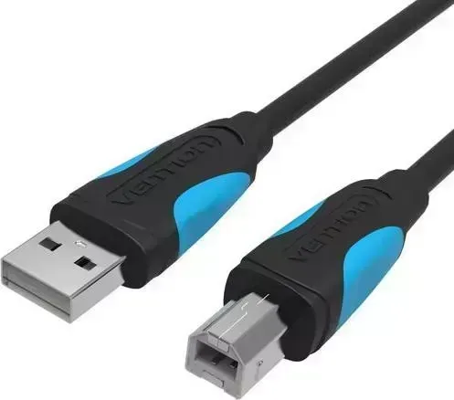 Кабель  Vention USB 2.0 AM/BM-1,5м Черный (VAS-A16-B150)