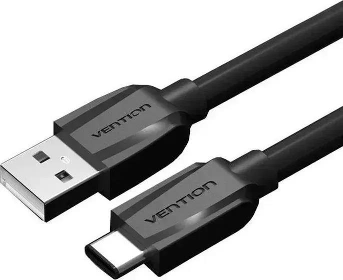 Кабель  Vention USB Type-C M/USB 2.0 AM Black Edition-1м (VAS-A46-B100)