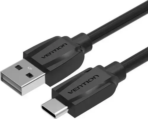 Кабель  Vention USB Type-C M/USB 2.0 AM Black Edition-0,5м (VAS-A46-B050)
