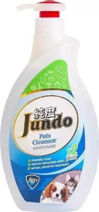 Гель Jundo для уборки концентрированный за дом-ми животными Pets cleanser с ионами серебра и коллагеном, 1 л