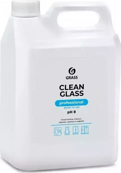 Чистящее средство GRASS Professional Clean glass для стекол и зеркал, канистра 5 кг(125572)