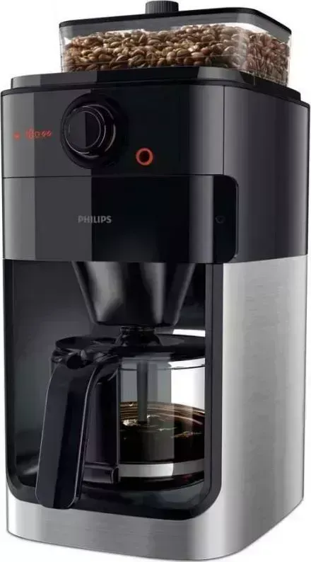 Кофеварка PHILIPS HD7767 черный/стальной