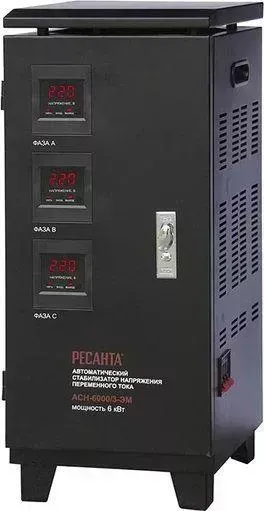 Стабилизатор напряжения РЕСАНТА АСН-6000/3