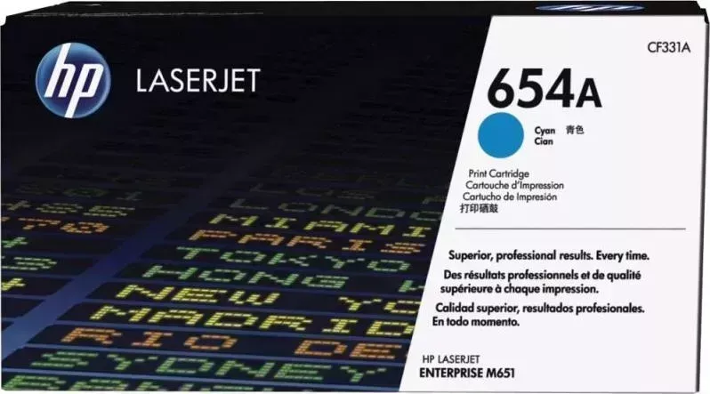 Расходный материал для печати HP 654A CF331A голубой