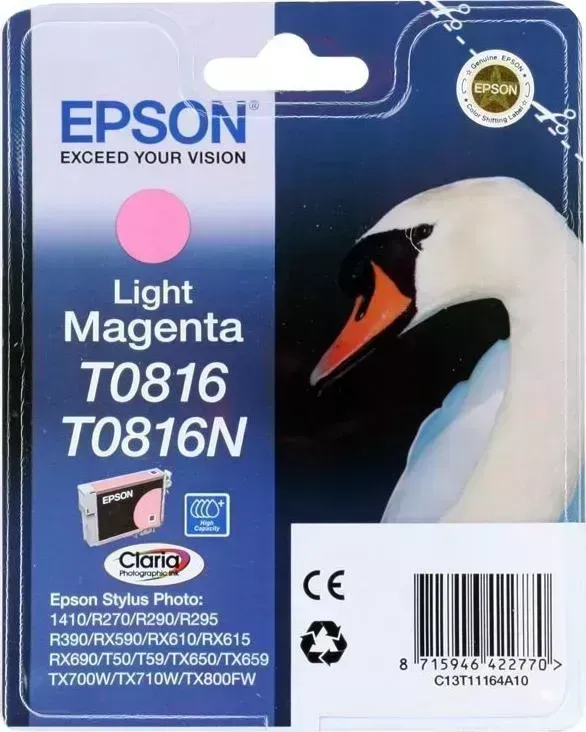 Расходный материал для печати EPSON C13T11164A10 светло-пурпурный
