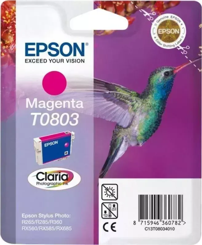 Расходный материал для печати EPSON C13T08034011 пурпурный