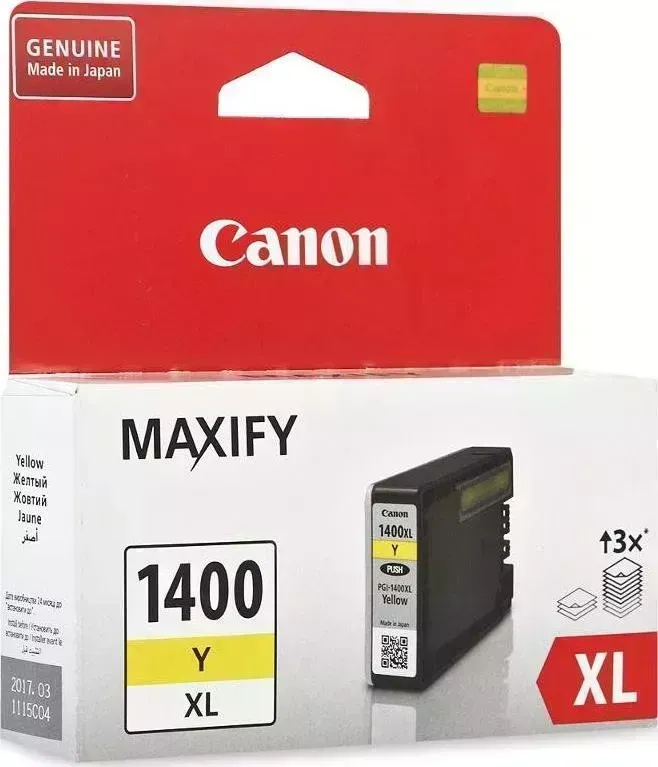Расходный материал для печати CANON PGI-1400XL Y