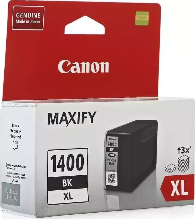 Расходный материал для печати CANON PGI-1400XL BK