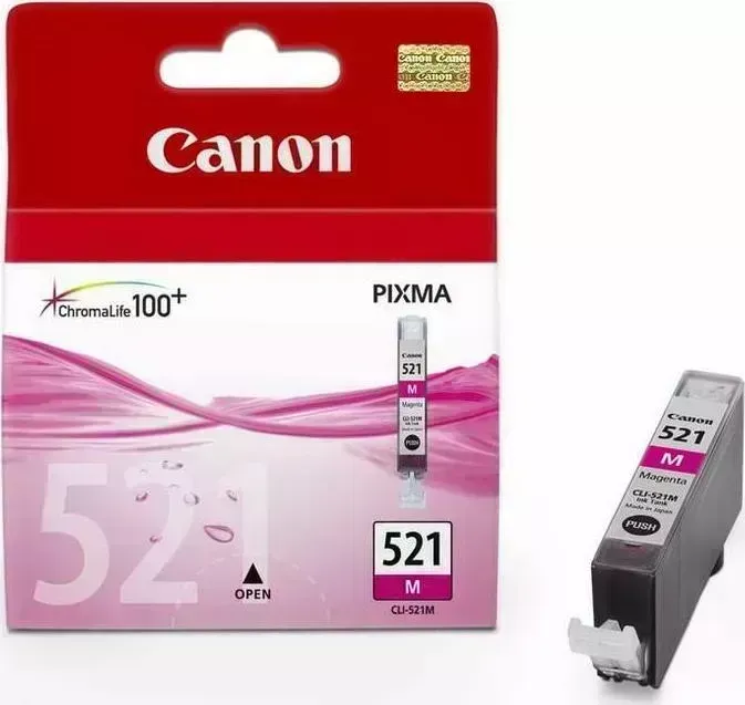 Расходный материал для печати CANON CLI-521M пурпурный