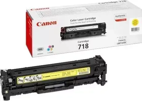 Расходный материал для печати CANON 718Y желтый