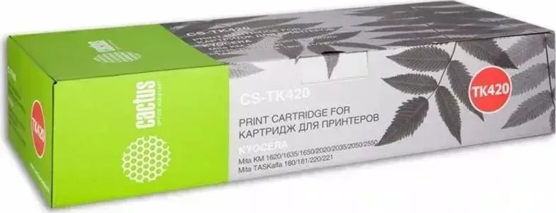 Расходный материал для печати CACTUS CS-TK420 черный