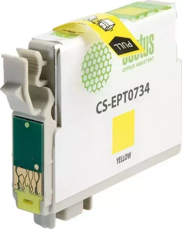 Расходный материал для печати CACTUS CS-EPT0734 желтый