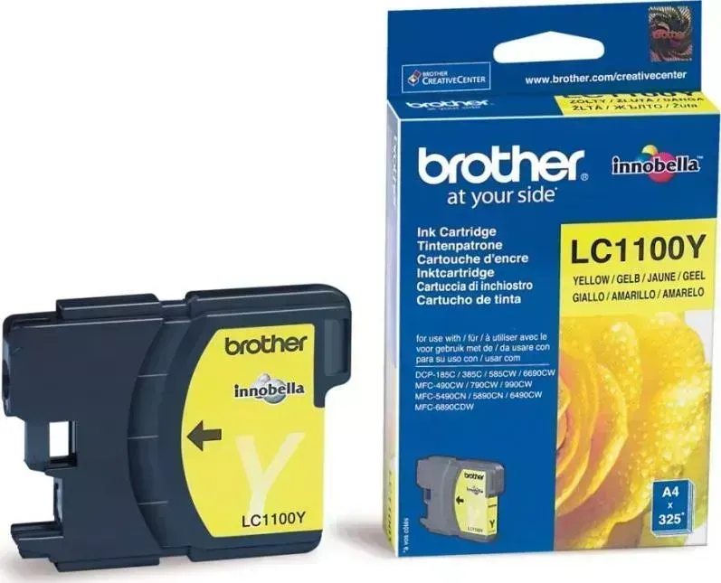 Расходный материал для печати BROTHER LC1100Y желтый