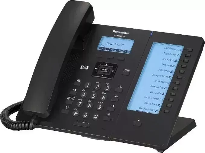 VoIP-телефон PANASONIC KX-HDV230 черный