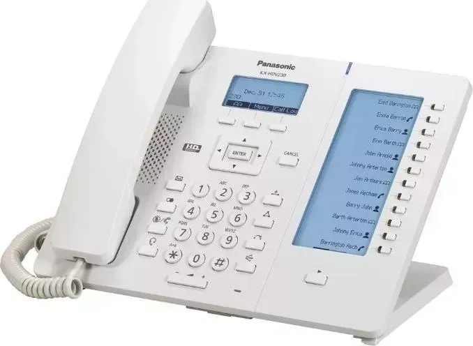 VoIP-телефон PANASONIC KX-HDV230 белый