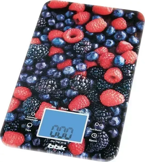 Весы кухонные BBK KS107G черный/красный