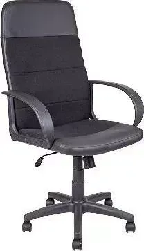 Кресло офисное Алвест AV 112 PL (727) МК ткань 418 черная / кз 311 черный
