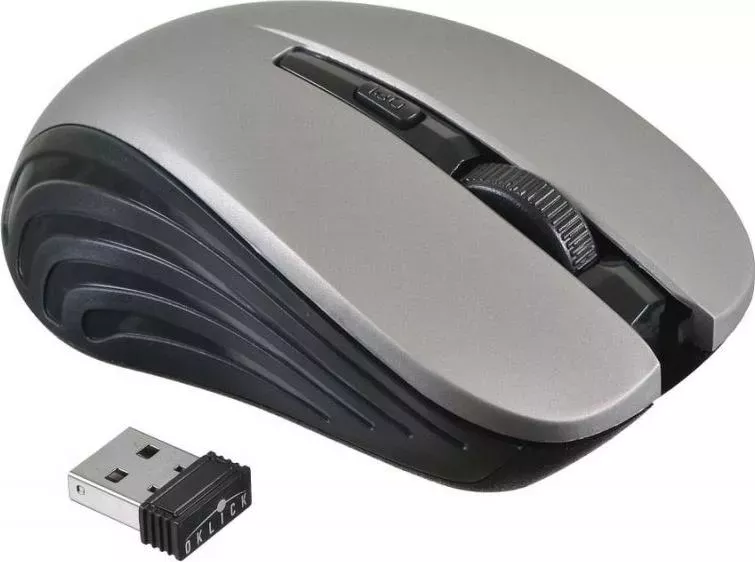 Мышь компьютерная OKLICK 545MW черный/серый USB