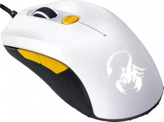 Мышь компьютерная GENIUS M6-600 белый/оранжевый USB