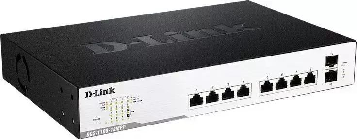 Коммутатор D-LINK DGS-1100-10MPP/B1