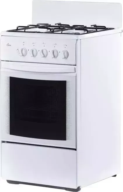Плита газовая FLAMA RG 24035 W белый (без крышки) реш.эмаль