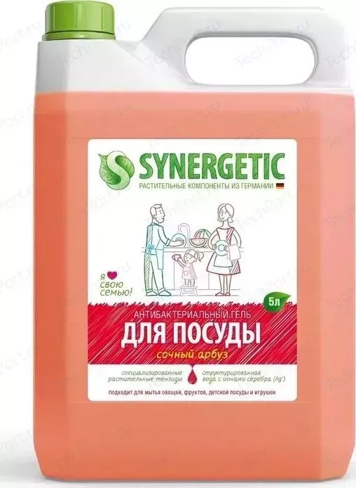 Средство Synergetic для мытья посуды АРБУЗ, 5 л