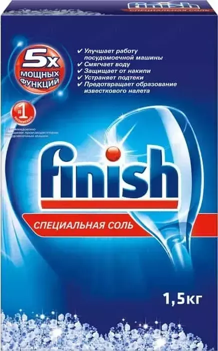 Соль для посудомоечной машины (ПММ) FINISH 1,5 кг
