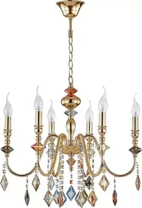Люстра Crystal Lux Mercedes SP6 Gold/Color