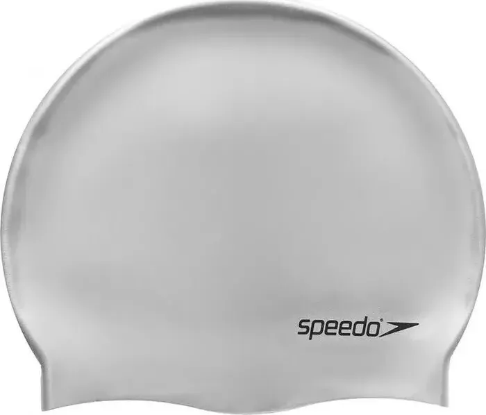 Шапочка для плавания Speedo Plain Flat Silicone Cap арт. 8-709911181, серебристый, силикон
