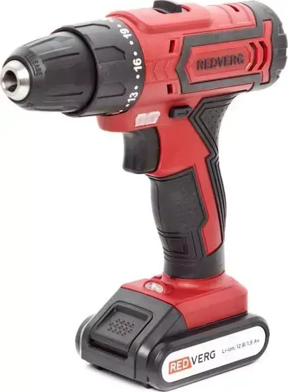 Дрель аккумуляторная REDVERG RD-SD12L/2Y