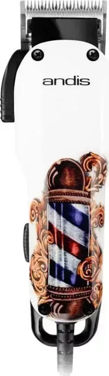 Машинка для стрижки  Andis US-1 Fade in Barber Pole Design белый/рисунок (66725)