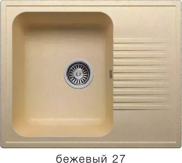 Мойка кухонная  Polygran F-07 бежевый (27)