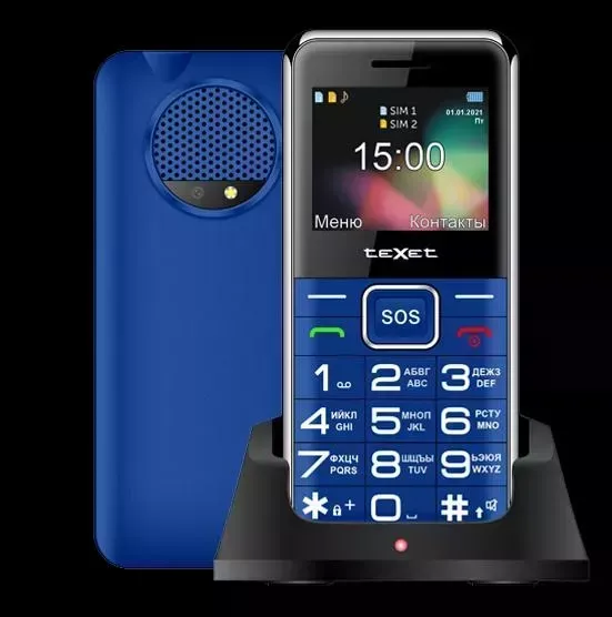 Мобильный телефон TeXet Смартфон TM-B319 синий