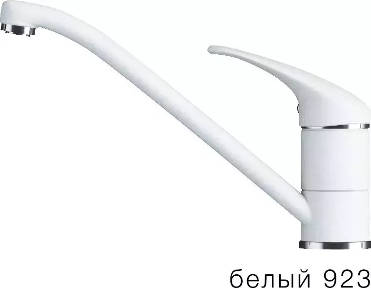 Смеситель для кухни TOLERO Низкий белый (923)