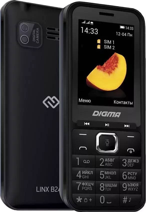 Мобильный телефон DIGMA Смартфон LINX B241 32Mb черный