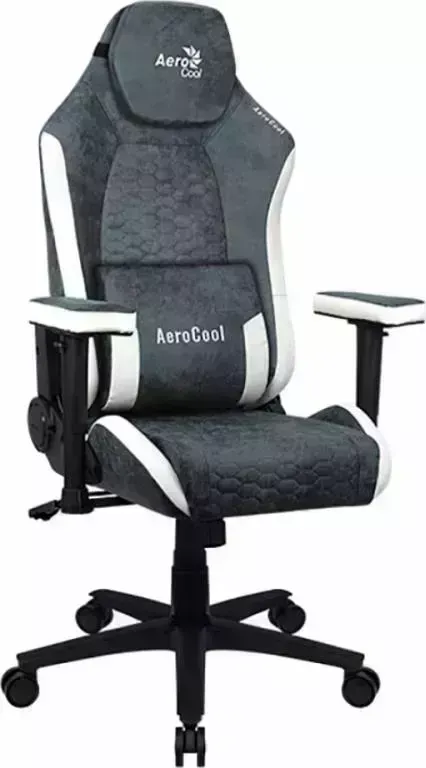 Кресло офисное AEROCOOL Crown AeroSuede Steel Blue