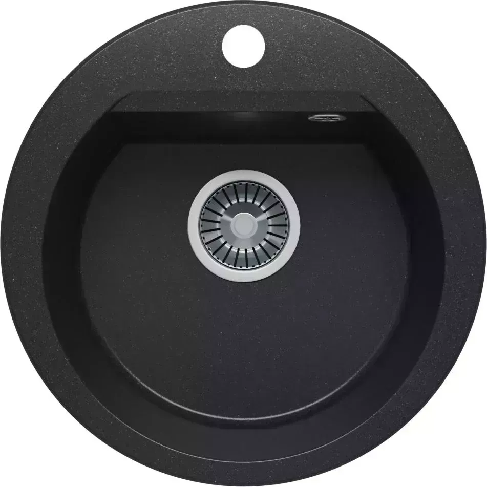Мойка кухонная  Polygran ATOL-460 Черный (N16)