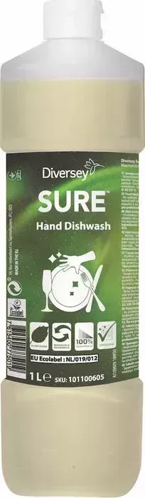 Средство SURE для мытья посуды Hand Dishwash, 1 л