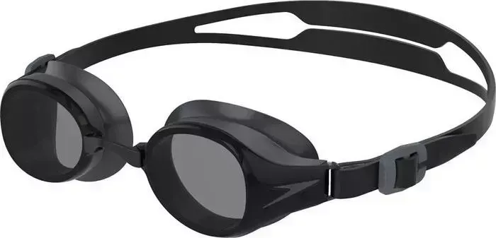Очки для плавания Speedo Hydropure, арт. 8-126699140, ДЫМЧАТЫЕ линзы, черная оправа