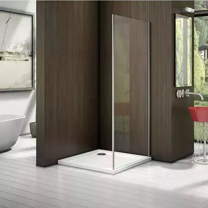 Боковая стенка Good Door Latte SP 100х185 прозрачная, белый (SP-100-C-WE)