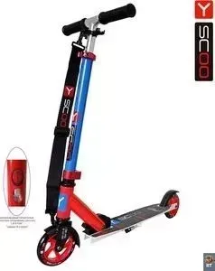 Самокат Y-Scoo 2-х колесный RT mini city 125 Montreal red+blue