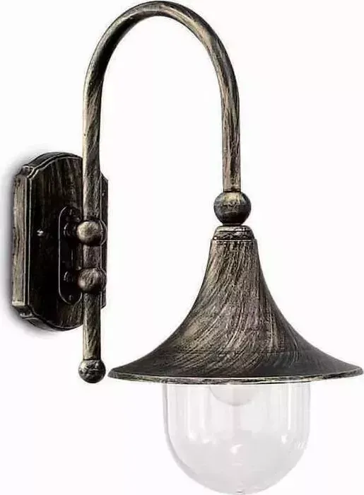 Светильник Ideal Lux Уличный настенный Cima Ap1 Nero Antico 024134