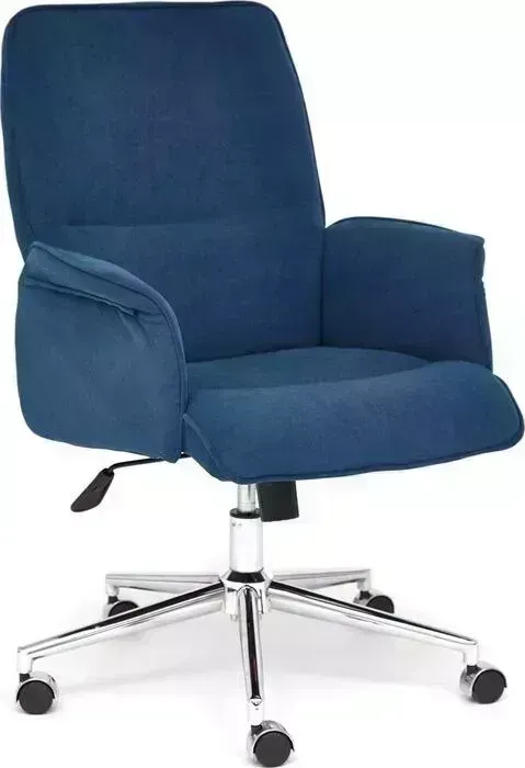 Кресло офисное TetChair York флок синий 32