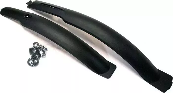 Велокрылья GHBIKE комплект пер+зад, GH-336F/R, 24-26 пластик, черный