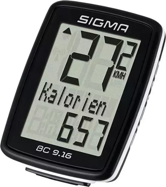 Велокомпьютер SIGMA BC 9.16,09160,11 функций, проводной,черный